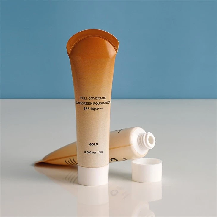 15ml Custom Logo Colors Special Shape Cosmetic Plastic Packaging Skincare Cream Container Sunscreen Sunblock Cream Tube