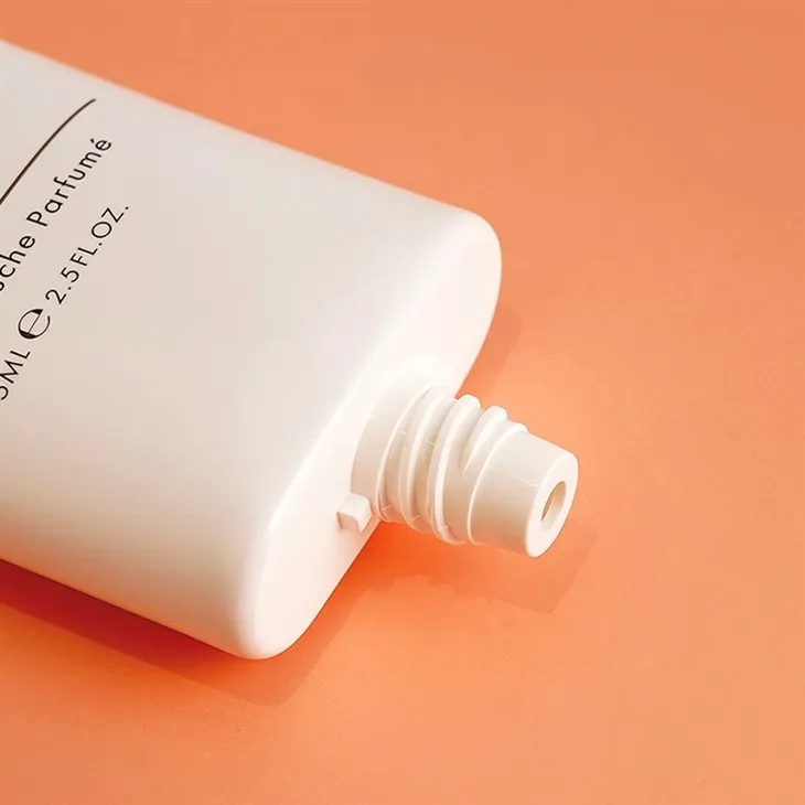 75ml OEM Manufacture Body Cream Cosmetics Packaging Tube PE Plastic Super Flat Packaging Sunscreen Hand Cream Packaging Tube